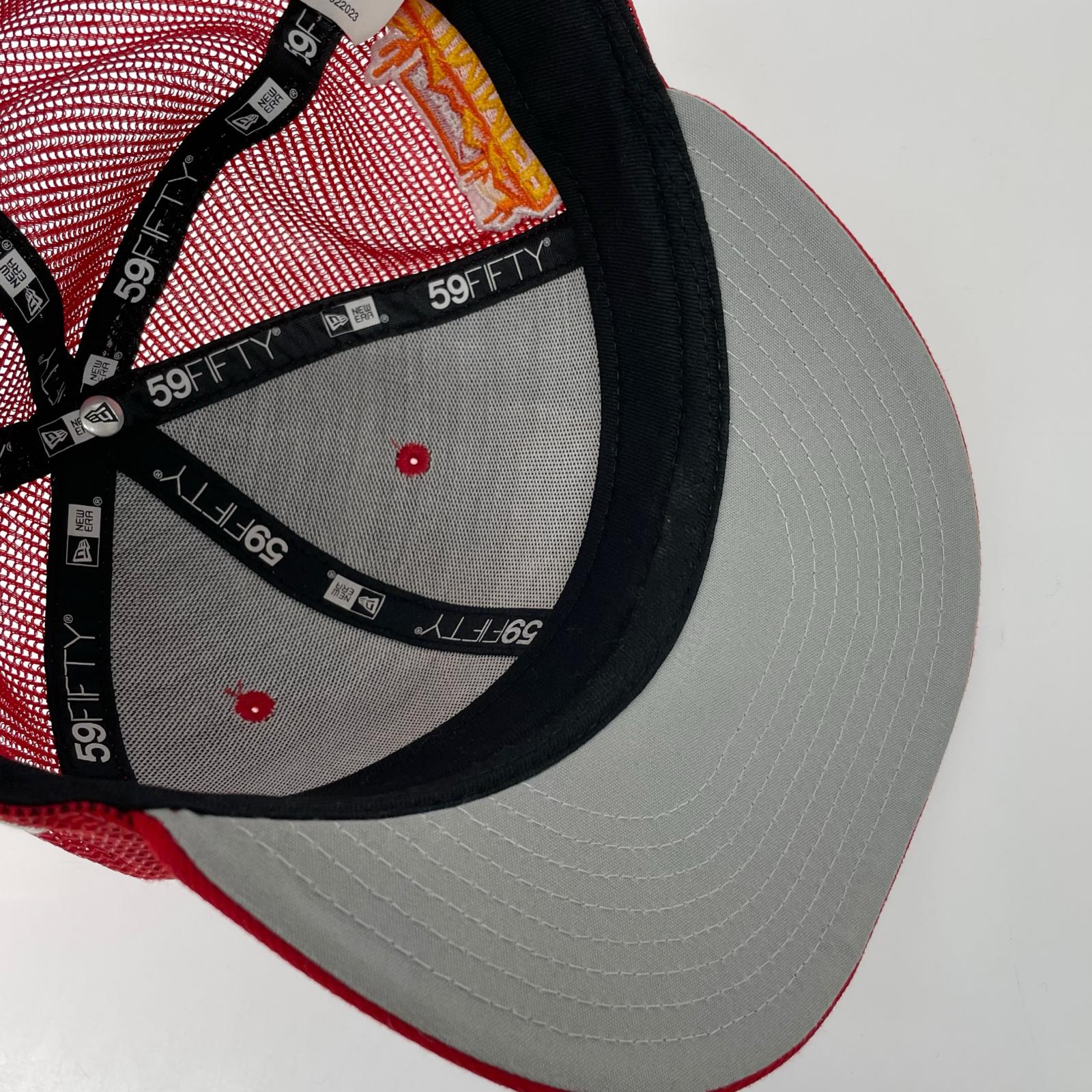 キャップ 24SS/NEW ERA/メッシュキャップ/赤/7 1/2