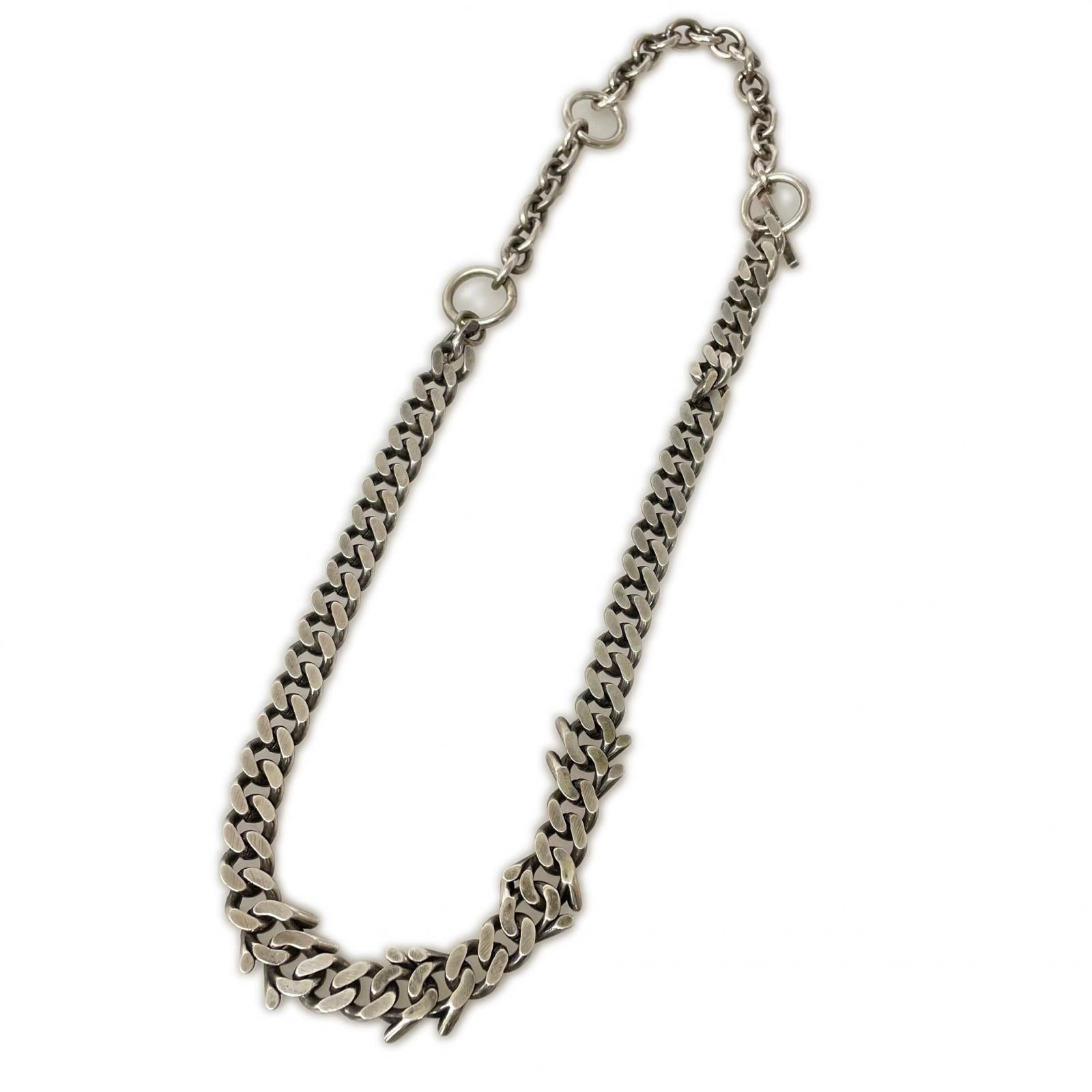 ネックレス チェーンネックレス/有刺鉄線 シルバー