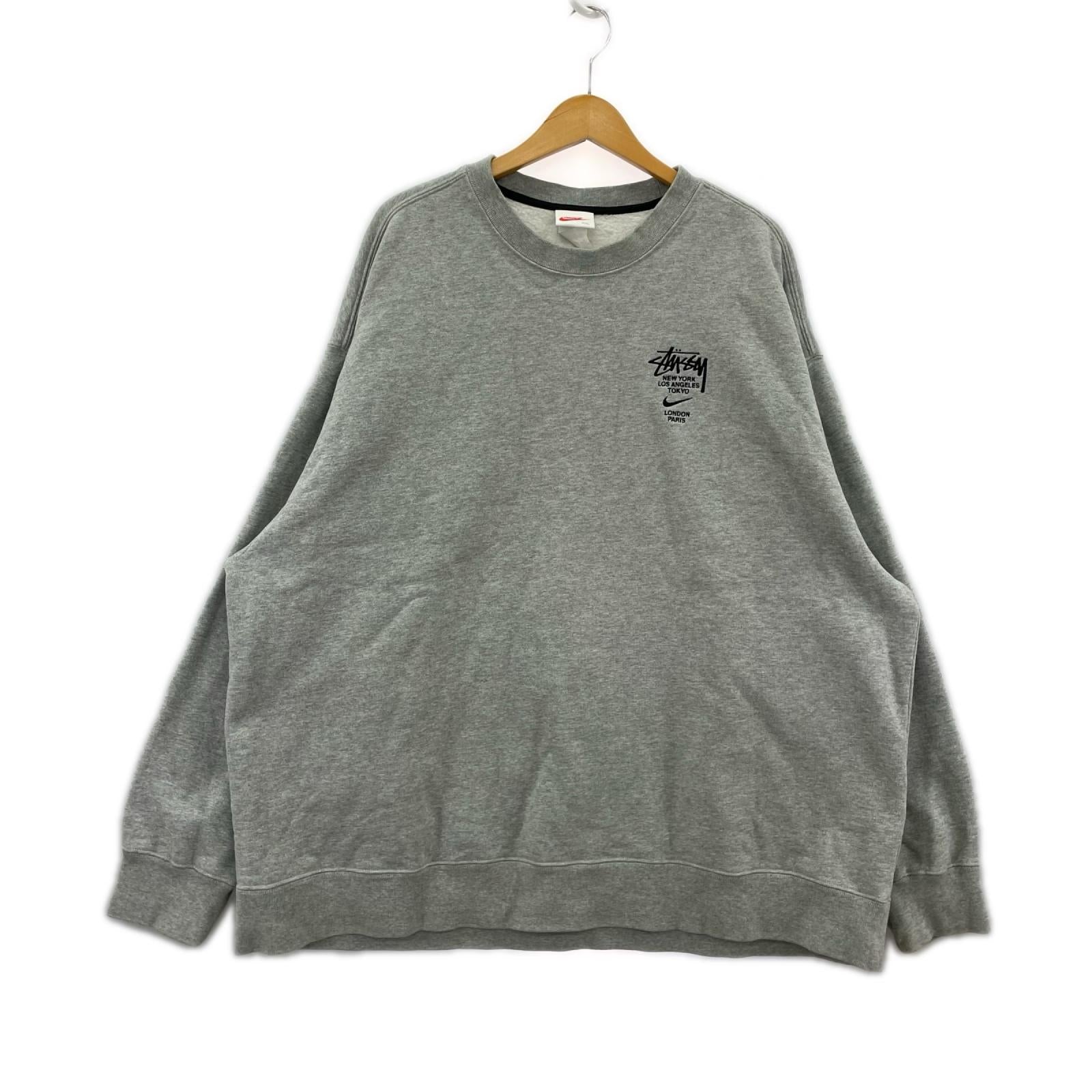 スウェット NIKE×STUUSY (XXL) グレー