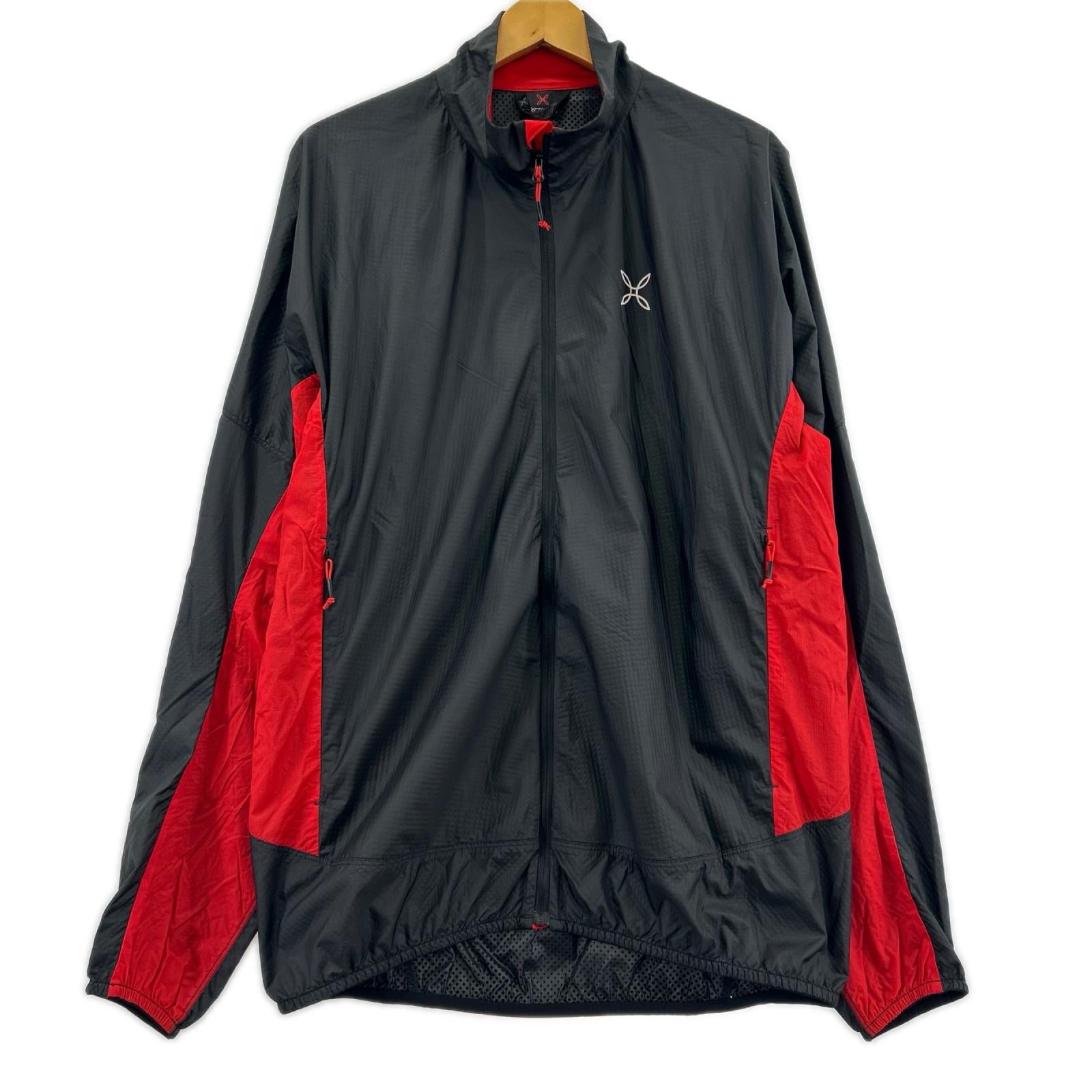 ジャケット ナイロンジャケット 黒赤(L) L
