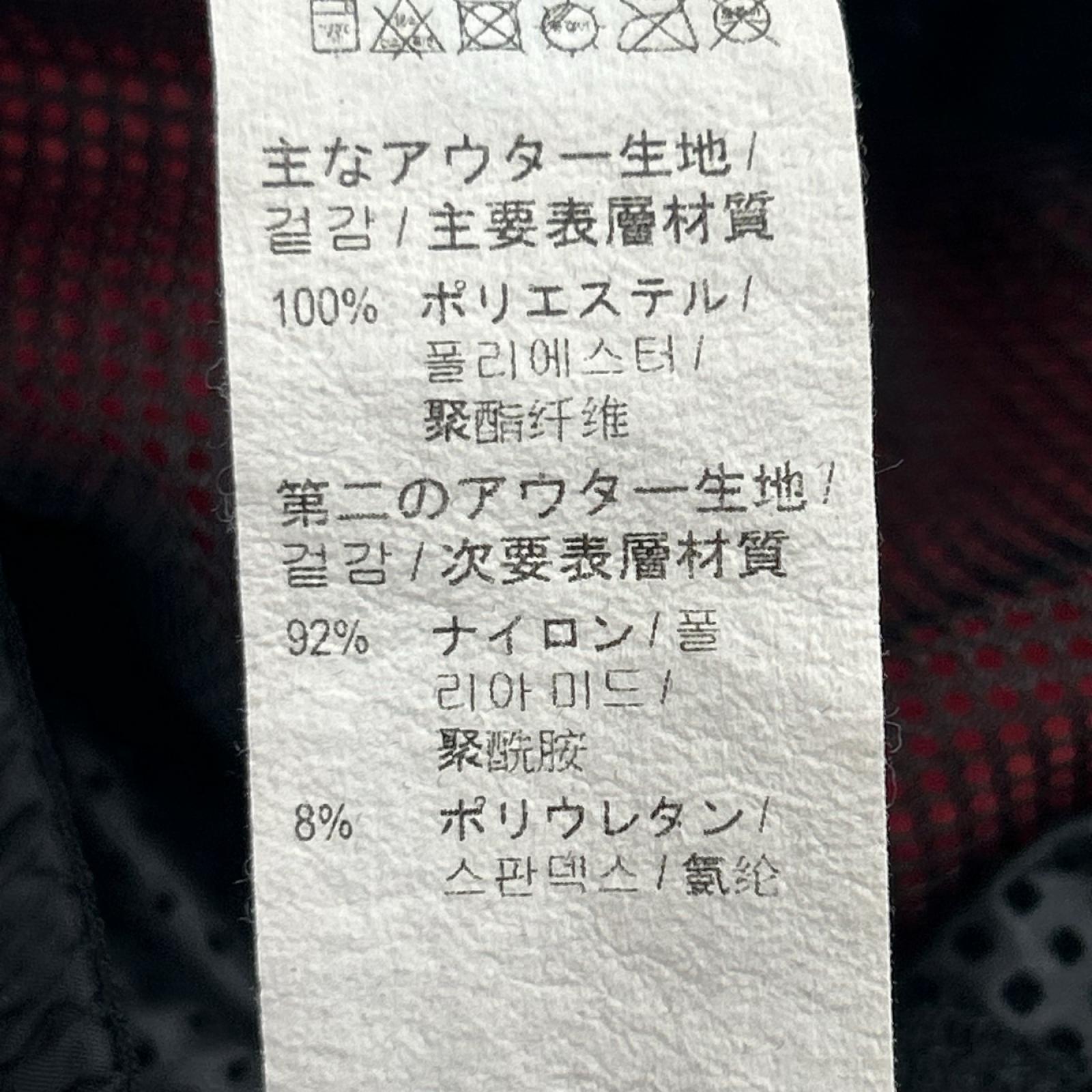 ジャケット ナイロンジャケット 黒赤(L) L