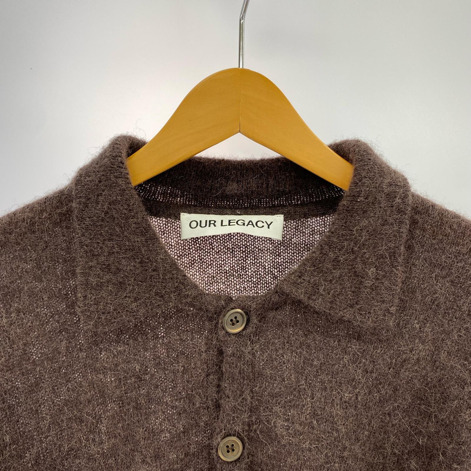 カーディガン EVENING POLO 48 ブラウン