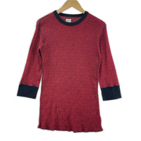 長袖Tシャツ L/Sカットソー 赤 M レッド