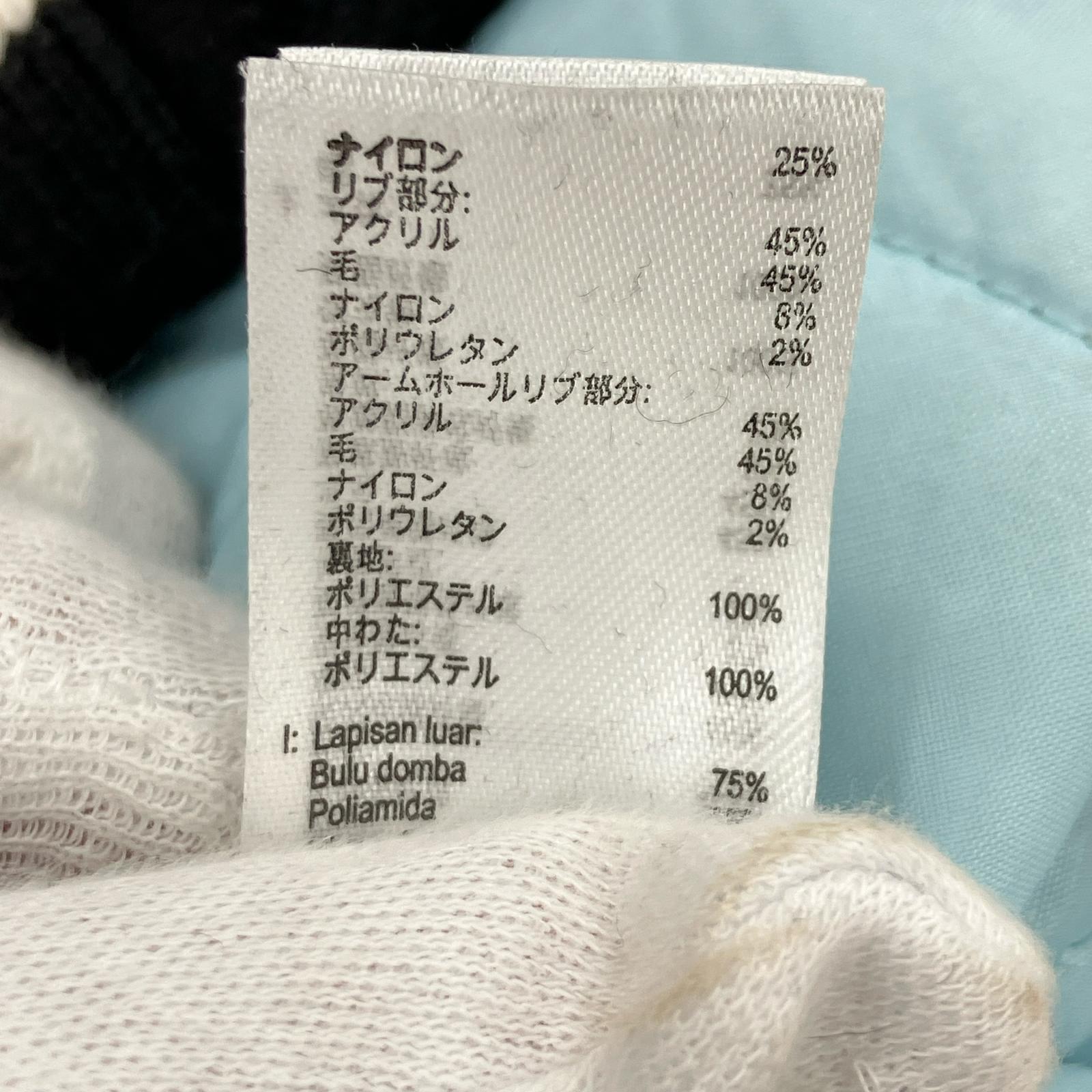 ジャケット ウールスタジャン (L) ブラック