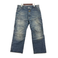 デニムパンツ Elwood Unisex Low Loose Jeans (34) 34 ネイビー