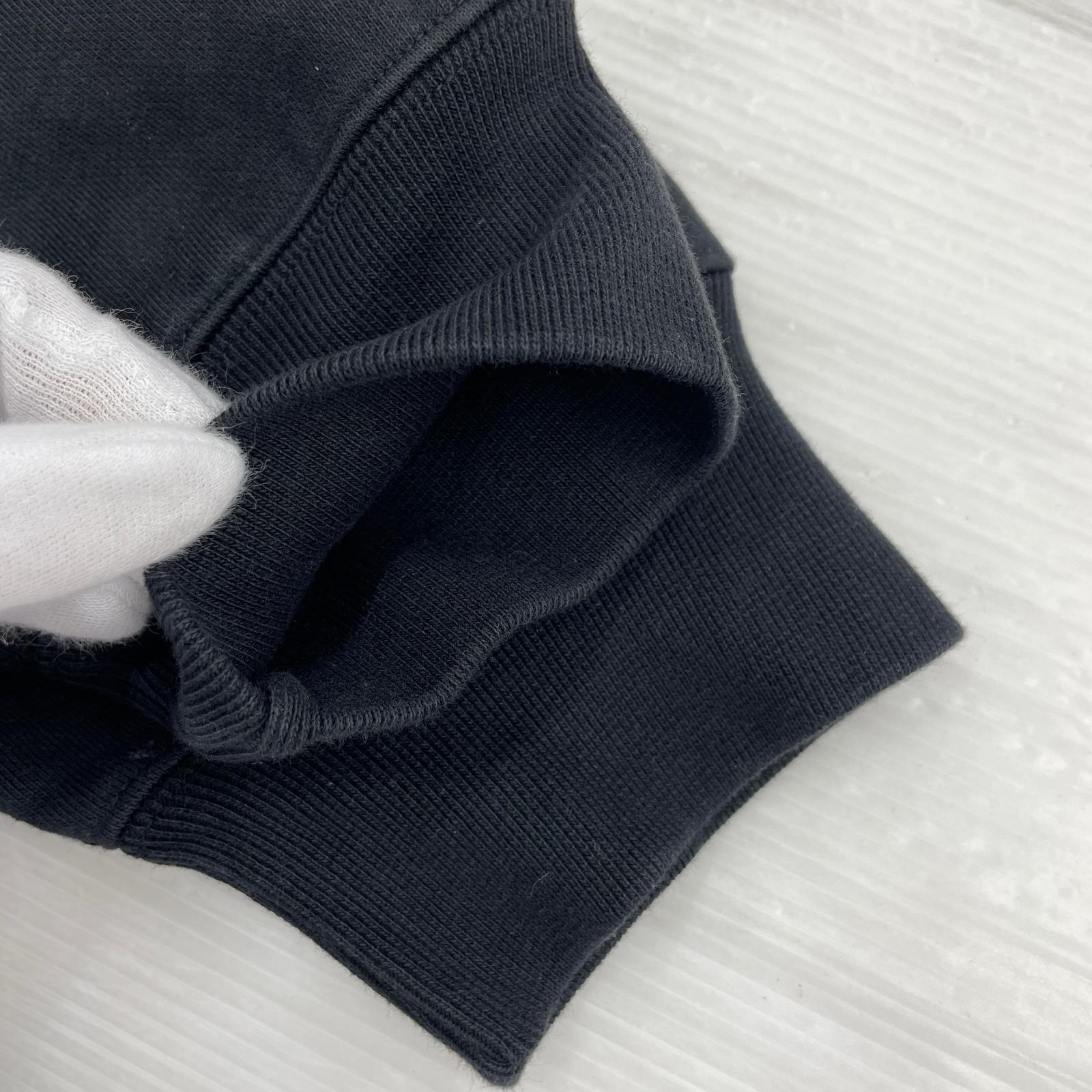 パーカー STUSSY×NIKE Stone Washed Fleece Zip 黒 L L ブラック