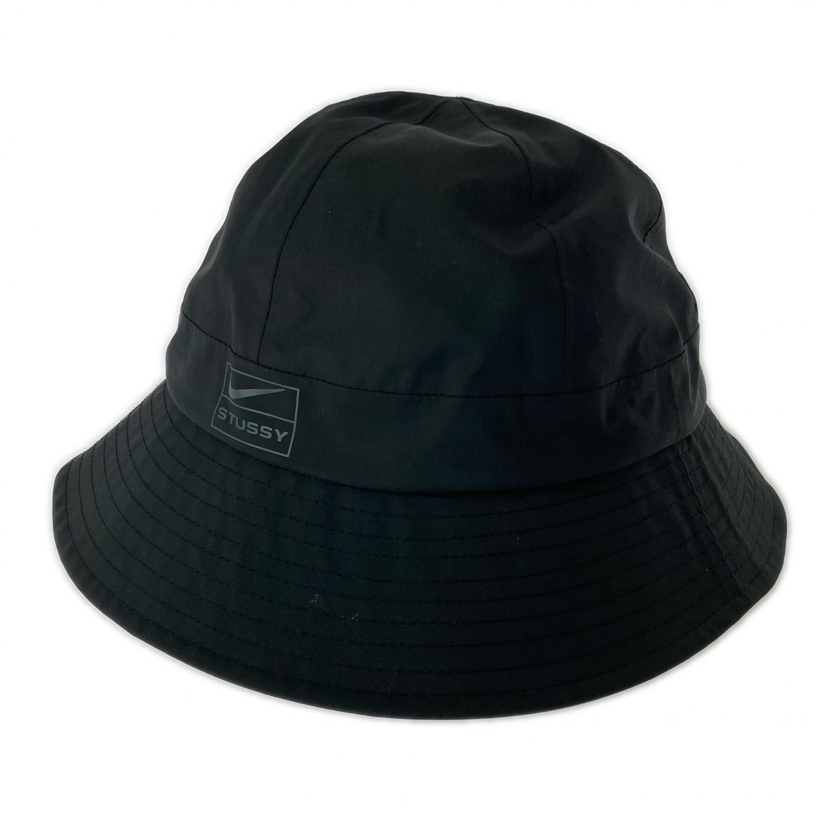 ハット STUSSY×NIKE バケットハット 黒 ブラック