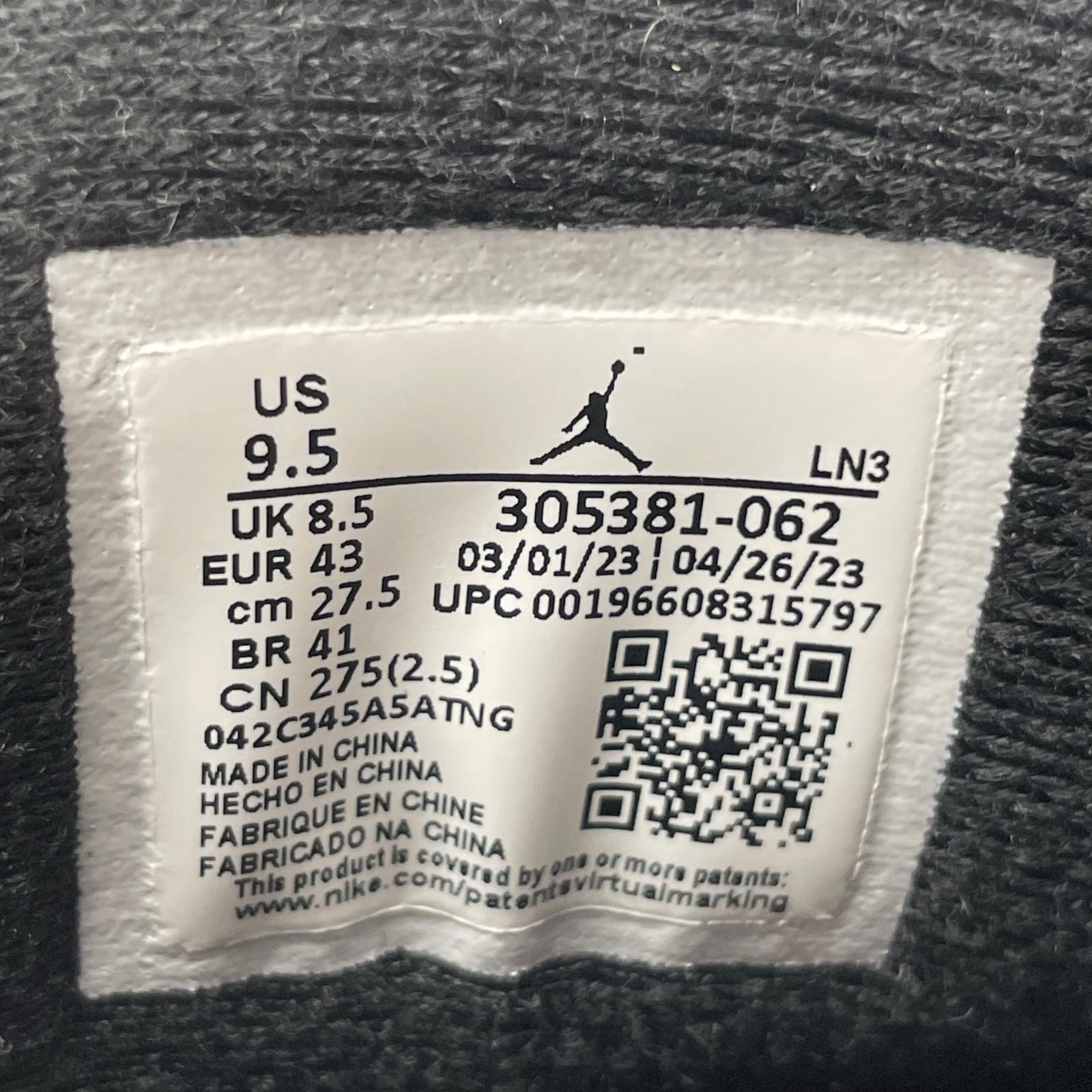 スニーカー Air Jordan 8 Retro Playoffs 305381-062 27.5cm (US9 1/2 UK9 EU45) ブラック