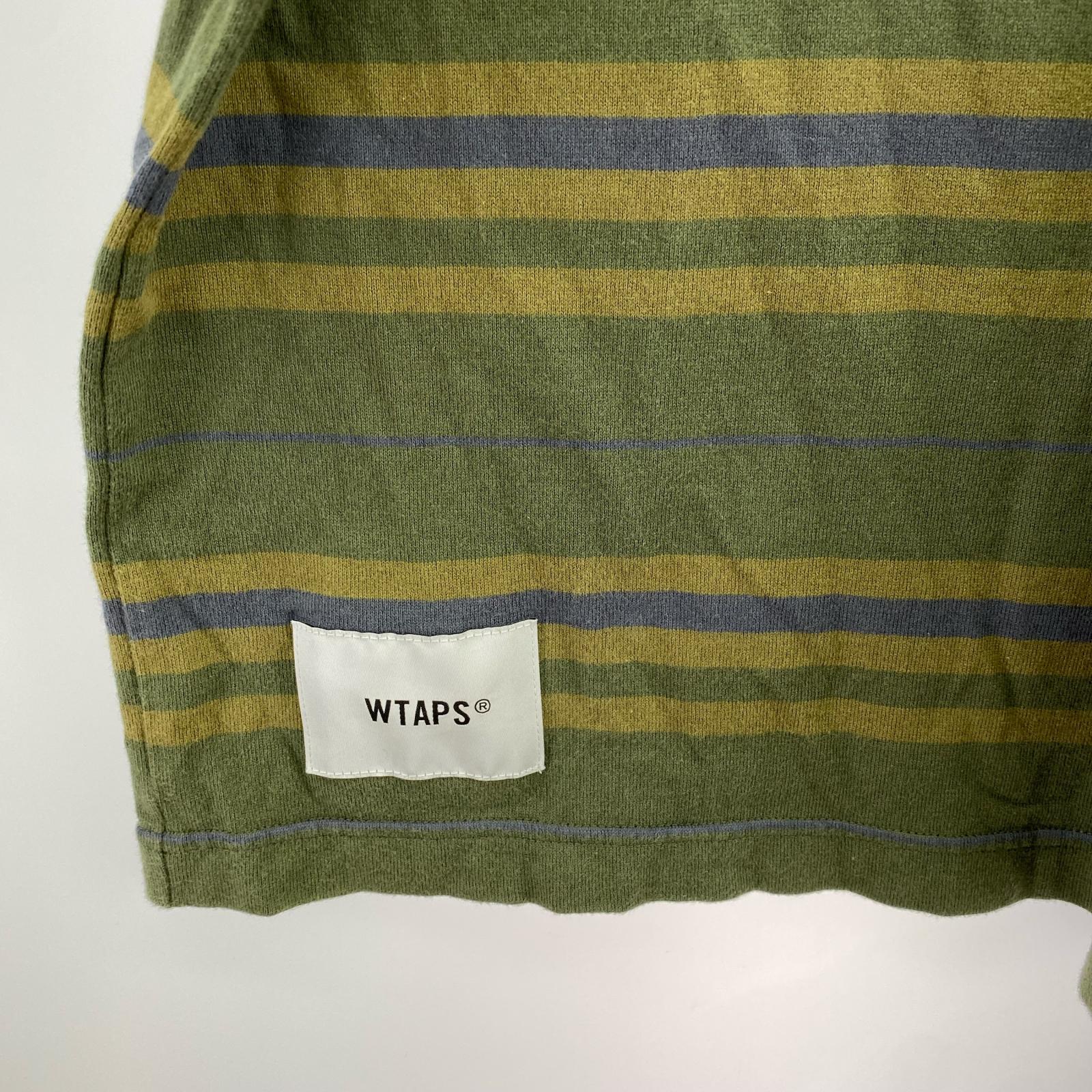 長袖Tシャツ 23SS BDY 02 / LS / COTTON. TEXTILE. ボーダー グリーン
