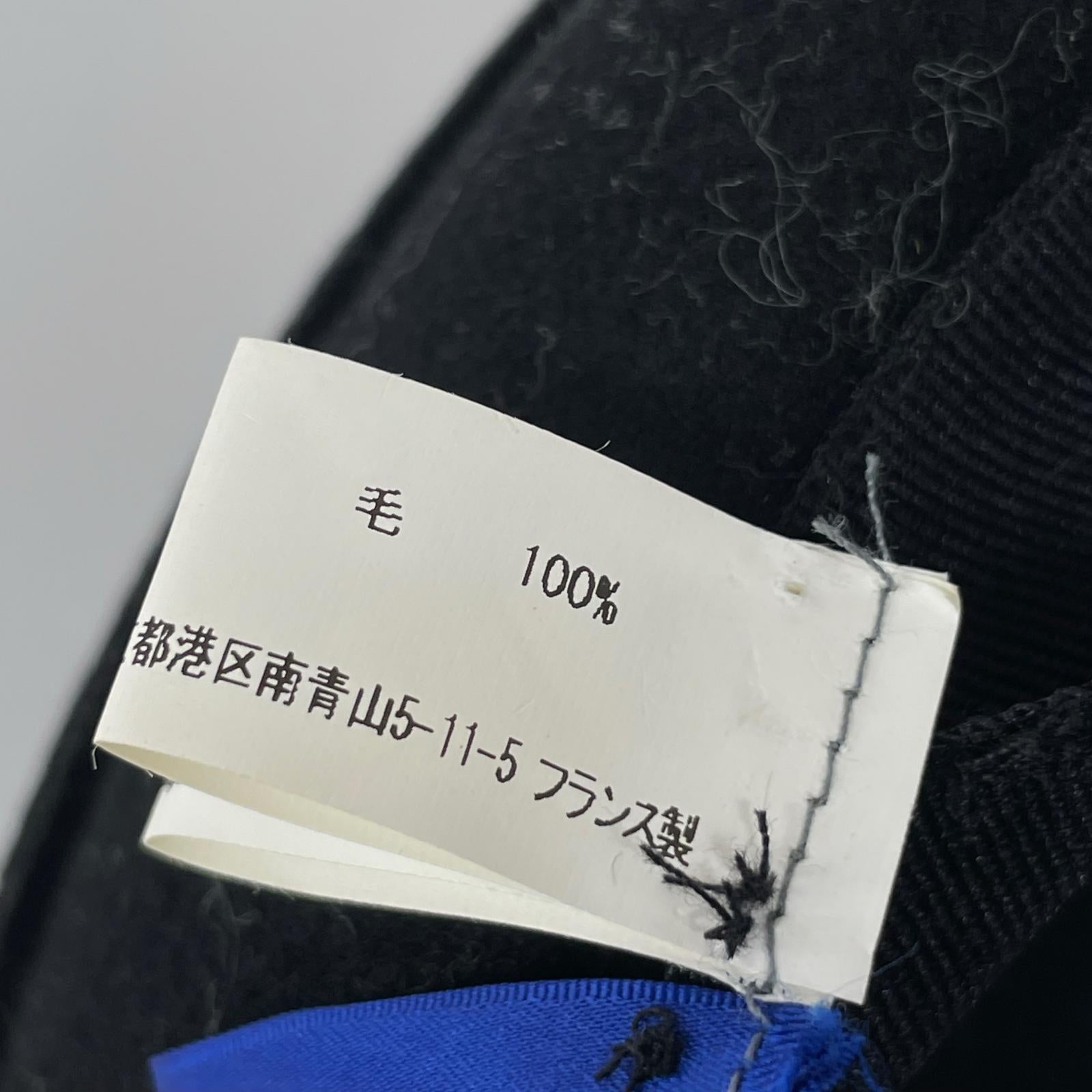 ハット SHIRT ウール ハット 黒 M ブラック