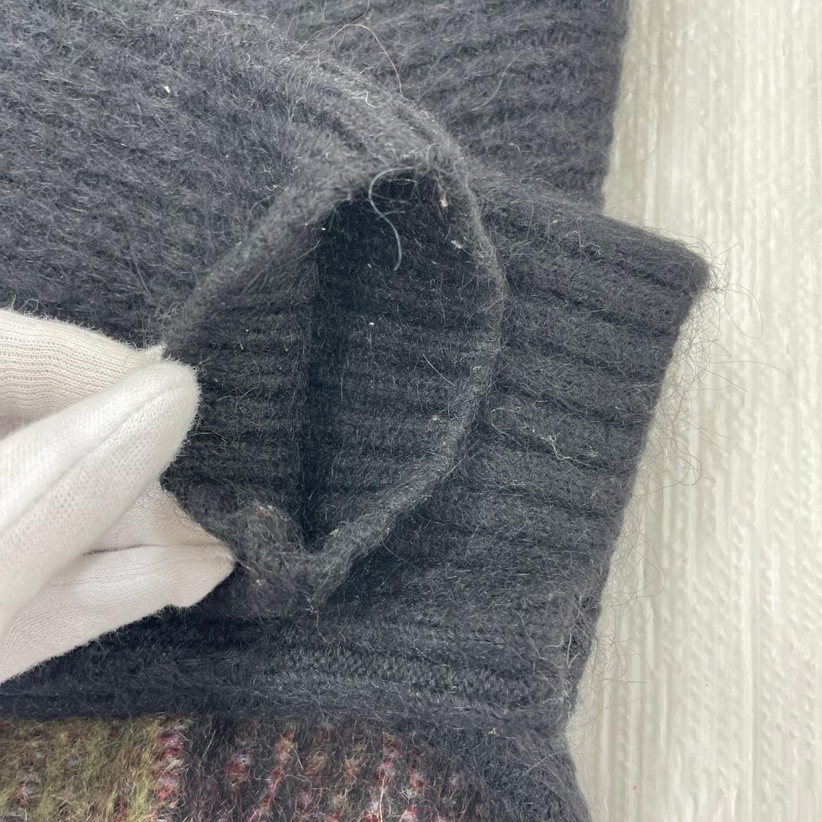 カーディガン Brushed Grid Cardigan (L)