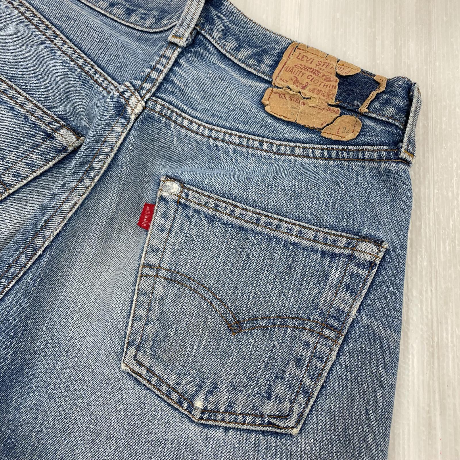 デニムパンツ 80s 501 ボタン裏558 デニム 収縮率10% 30 ブルー