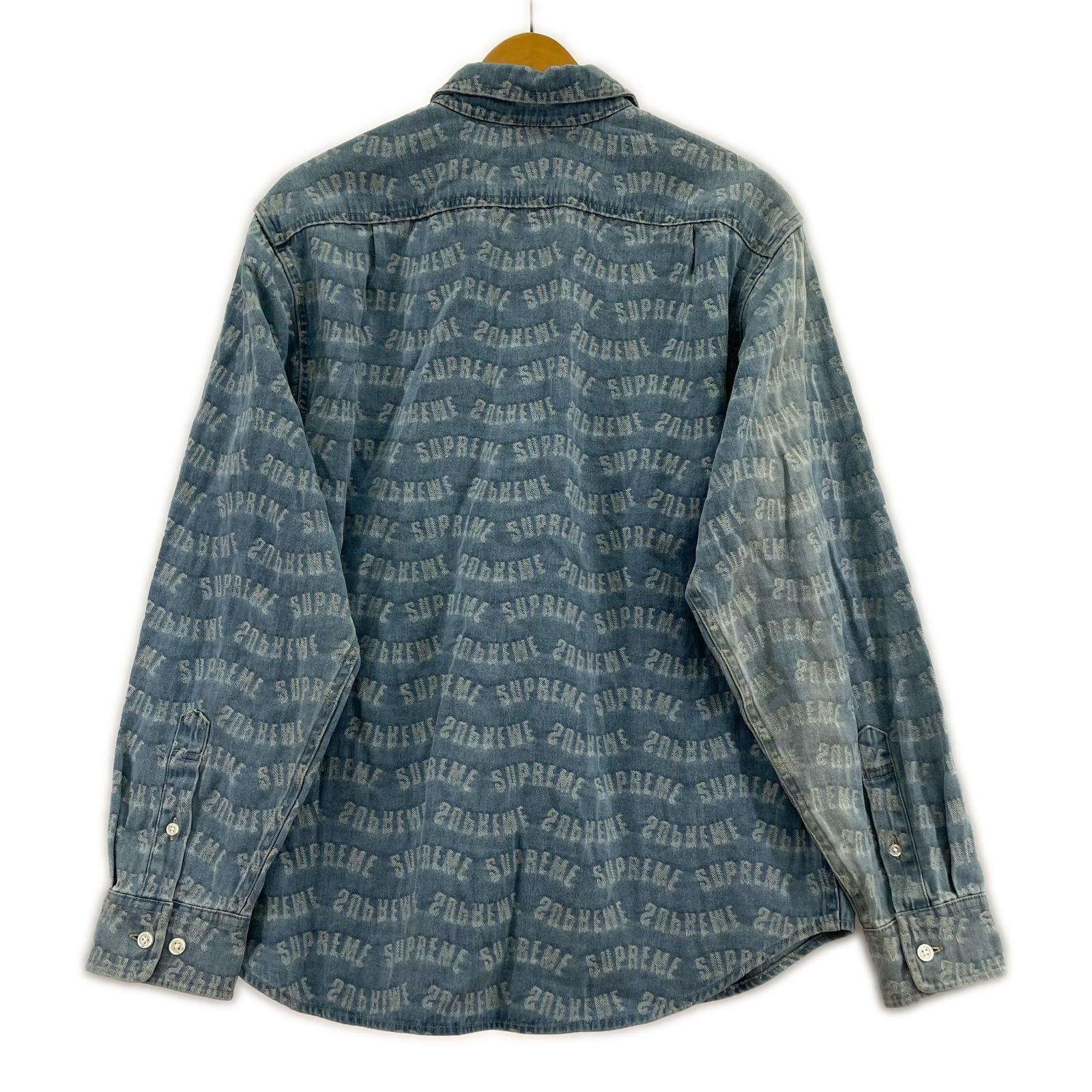 長袖シャツ Supreme Arc Jacquard Denim Shirt S