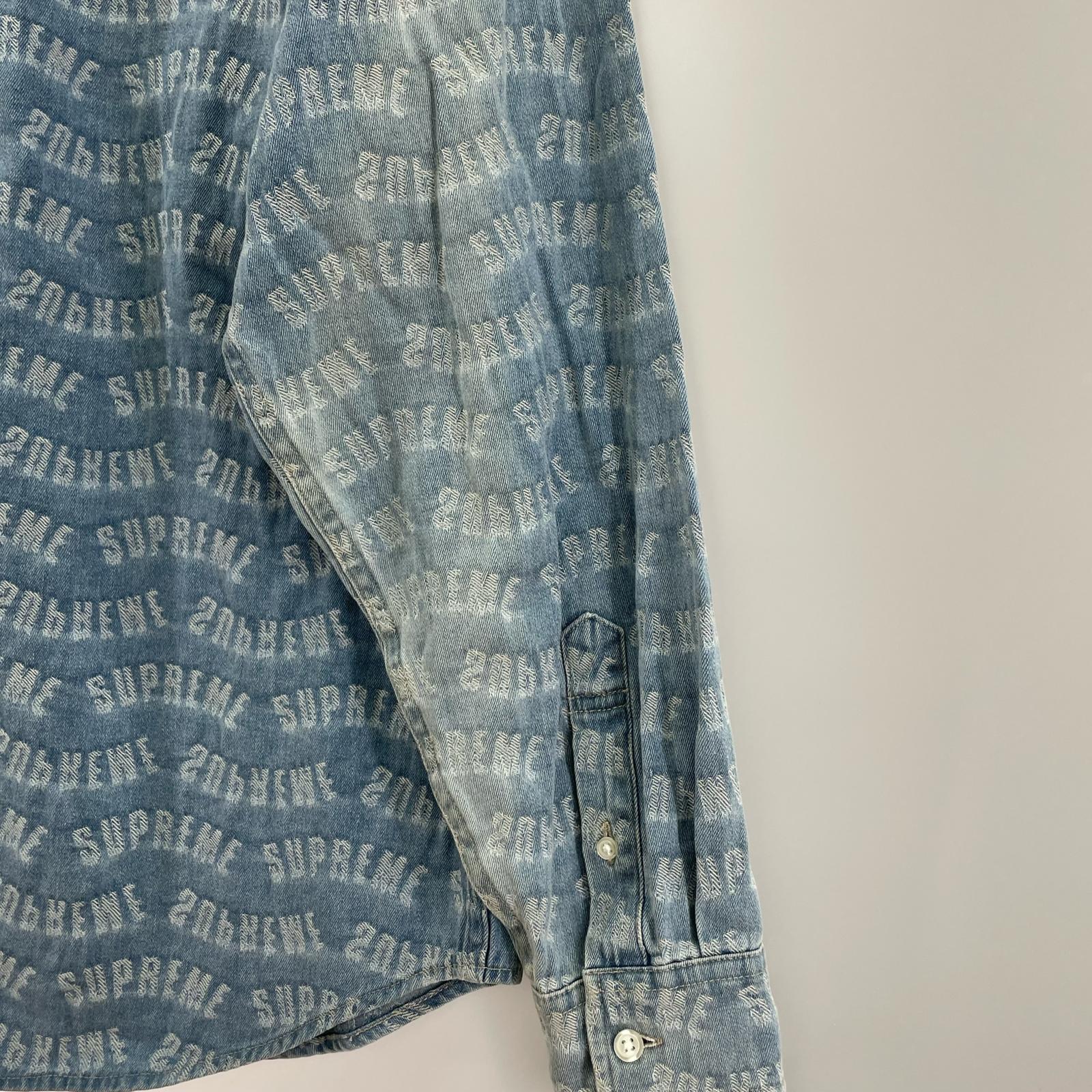 長袖シャツ Supreme Arc Jacquard Denim Shirt S