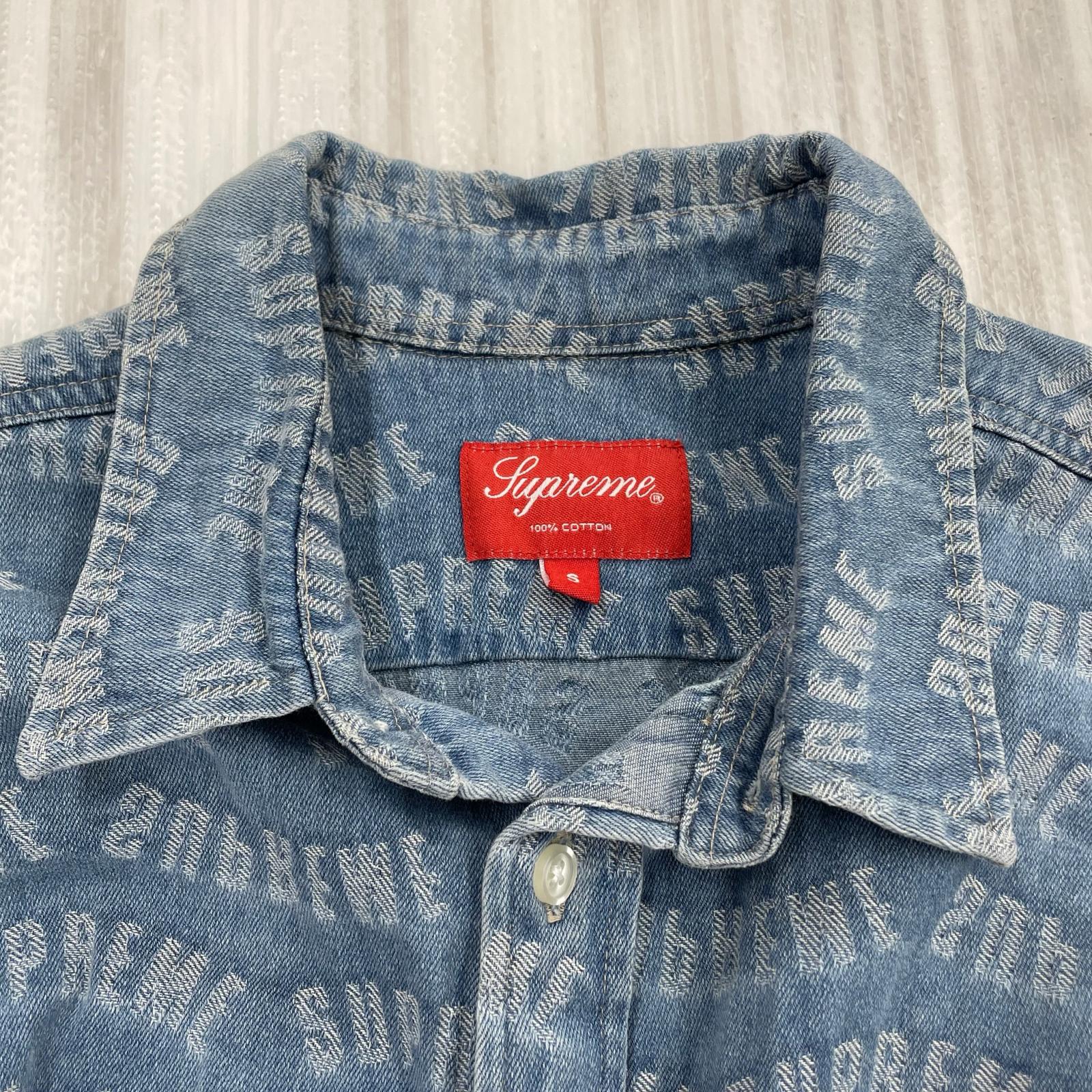長袖シャツ Supreme Arc Jacquard Denim Shirt S