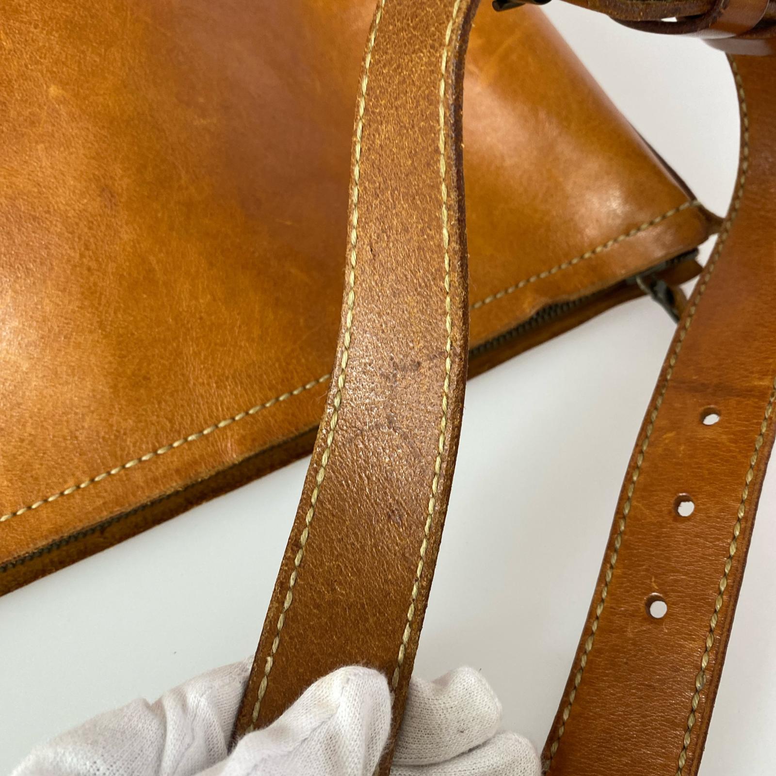 ショルダーバッグ HENRY CUIR ショルダーバッグ 茶 ブラウン
