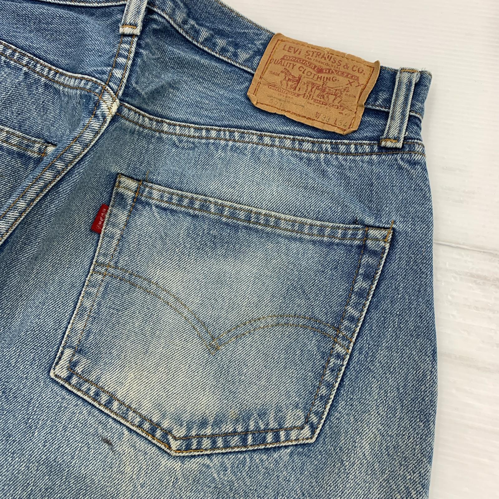 デニムパンツ 501 66後期 W33 33 ブルー