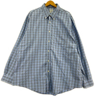 長袖シャツ REGENT チェック 水色 (XXL)