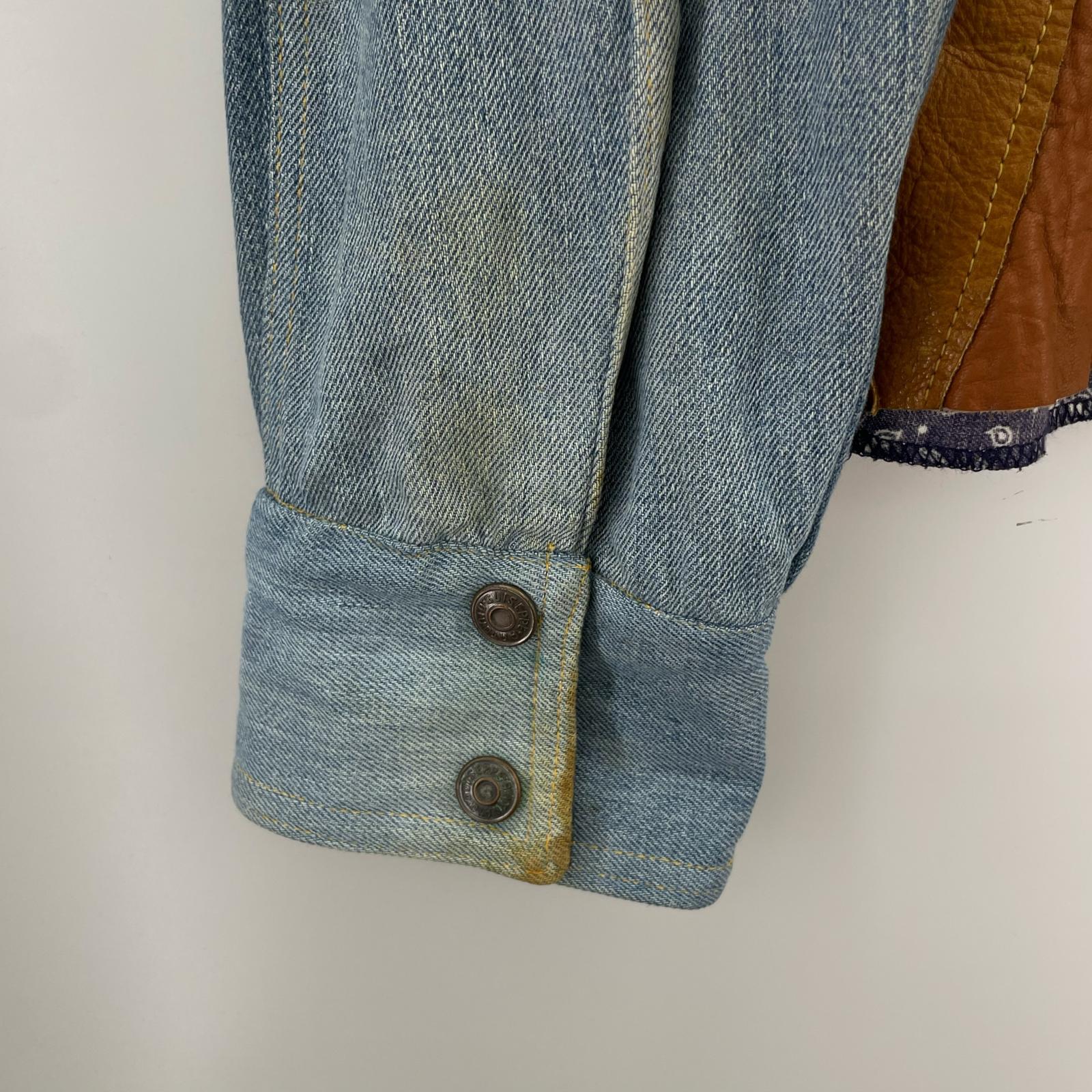 デニムジャケット 70’S Antonio Guiseppe USA製 デニムシャツ (3XL) ブルー
