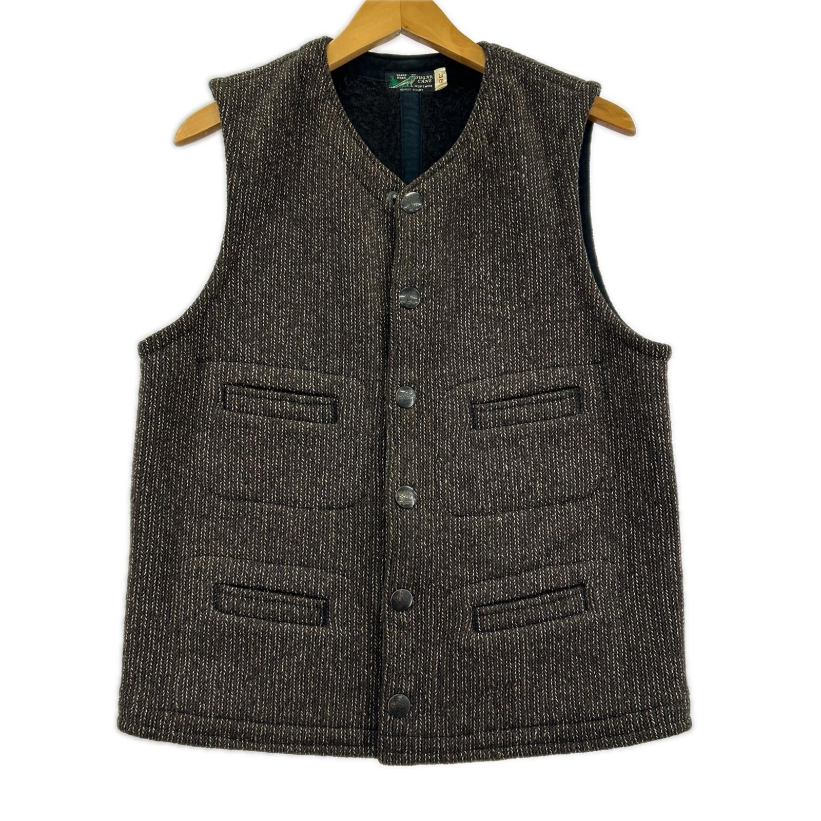 ジャケット BEACH CROSS VEST SIZE:38 38 ブラウン