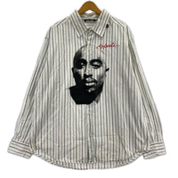 長袖シャツ MAKAVELI BRANDED 2PAC L/Sシャツ ホワイト L ホワイト