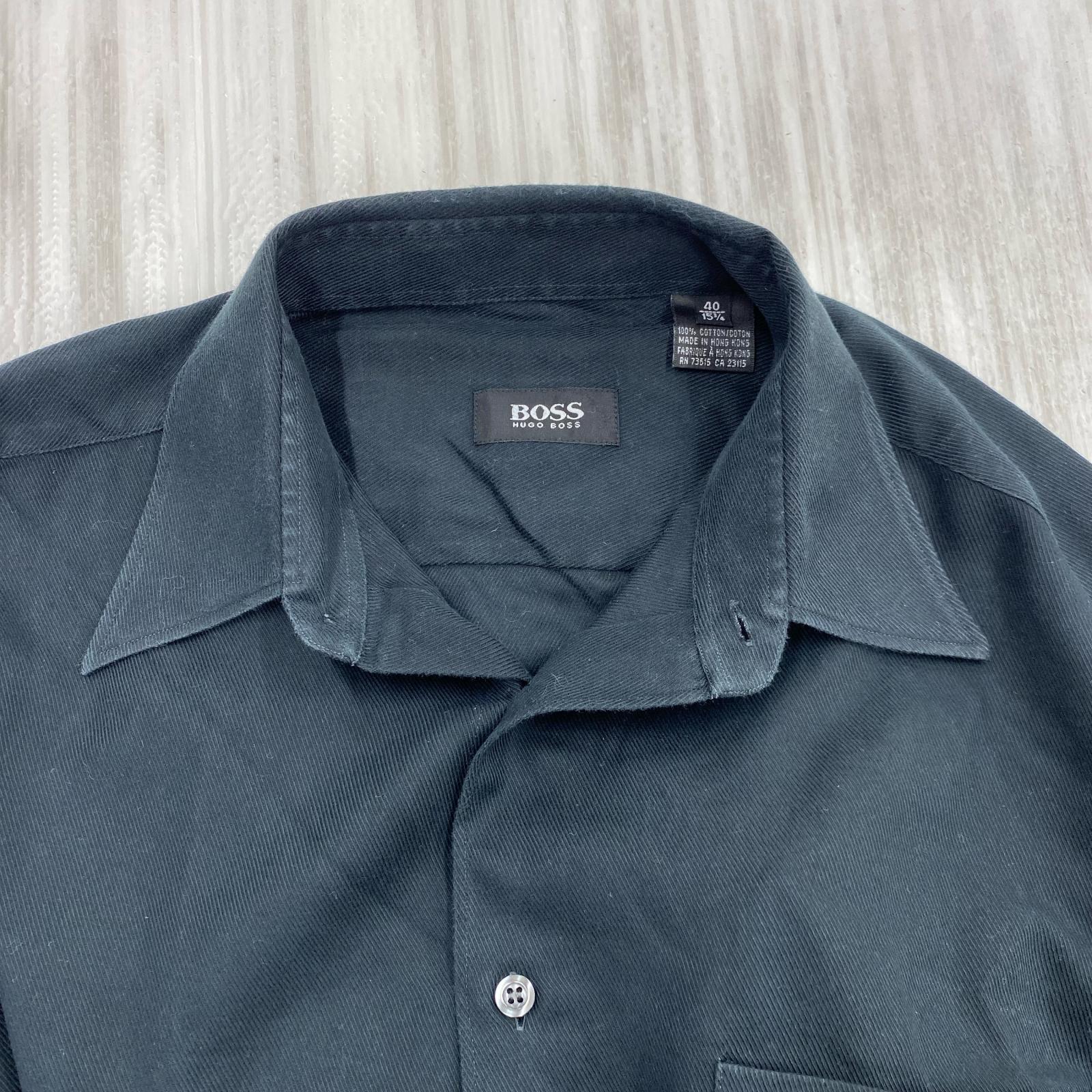 長袖シャツ HUGOBOSS 半袖 シャツ 40 ブラック