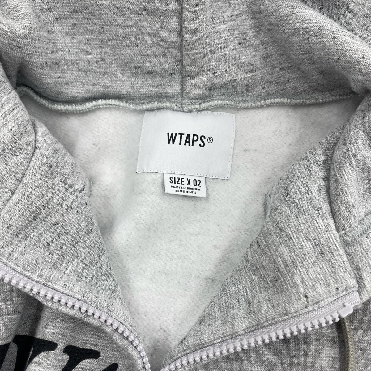パーカー ACADEMY ZIP UP SWEATSHIRT 182ATDT-CSM23 グレー