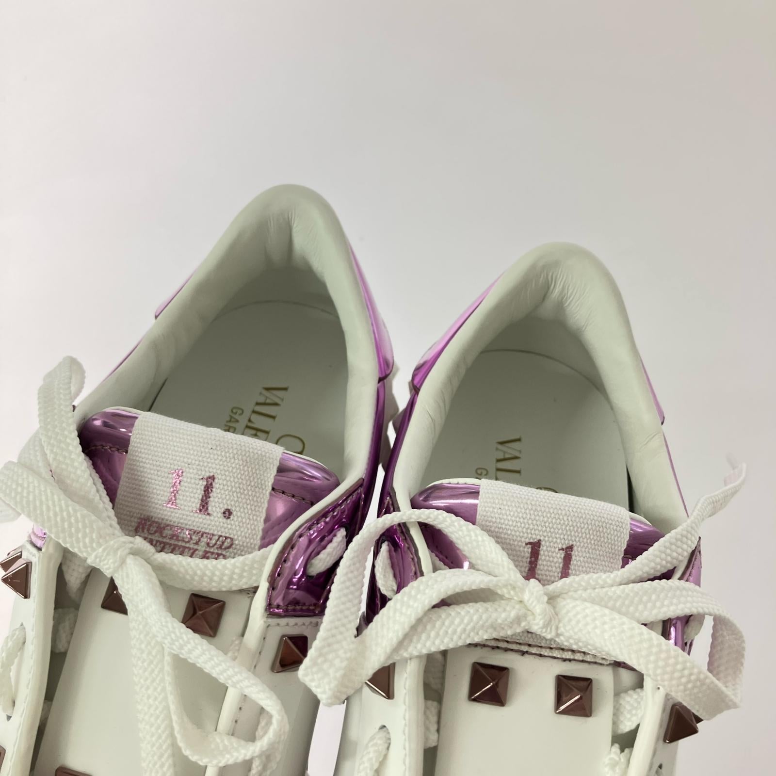 シューズ Rockstud untitled flatform Bianco Rose