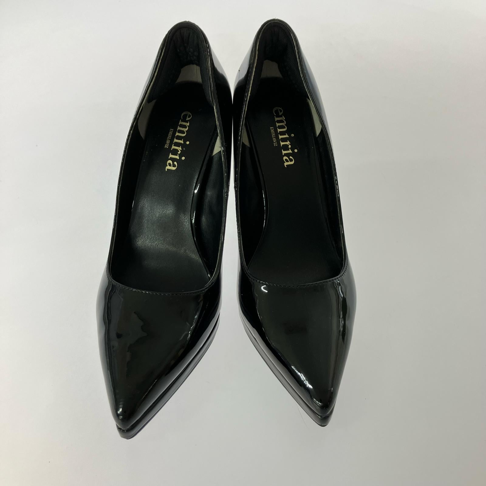 パンプス EMIRIAWIZ エナメル ハイヒール 23.0cm BLK 23cm (US5 UK4 1/2 EU36) ブラック