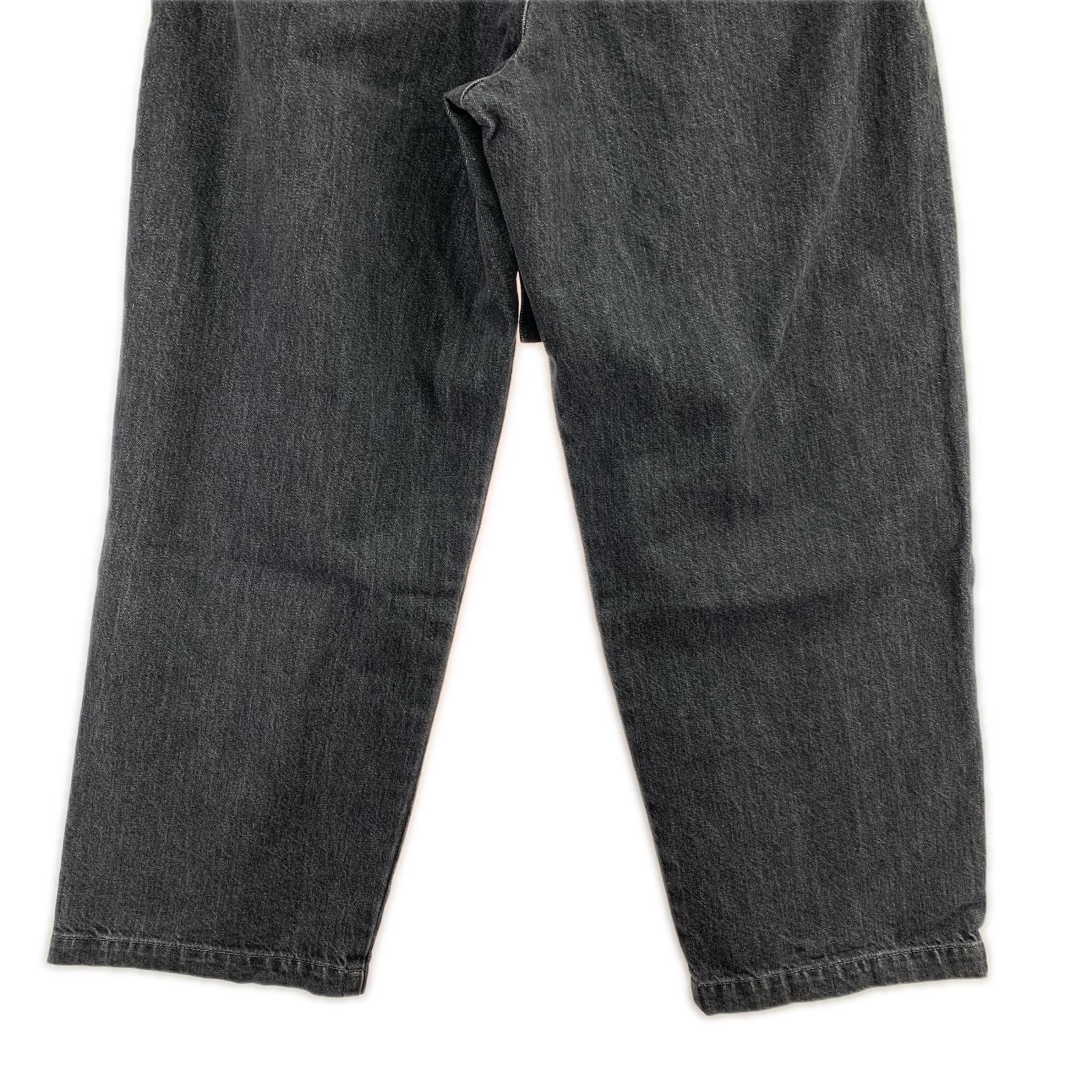 デニムパンツ × JAPAN DENIM LEATHER BELT 1 ブラック