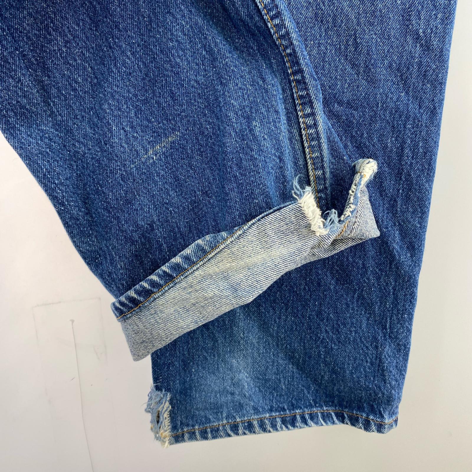 デニムパンツ 80s ストレートデニムパンツ ブルー