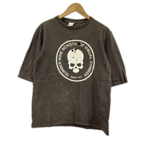 半袖Tシャツ NUMBER (N)INE 01SS タイム期 ダメージ加工 スカルTee 3 黒 3 ブラウン