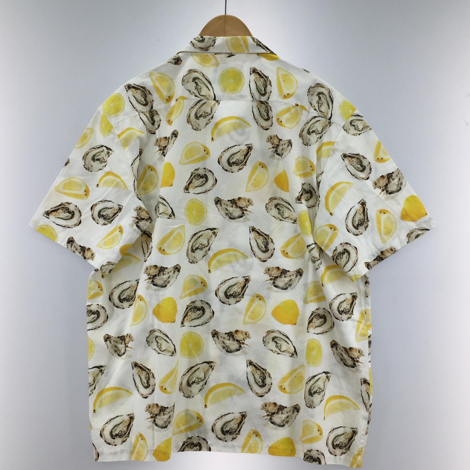 半袖シャツ 牡蠣 シャツ 白 (XL) ホワイト