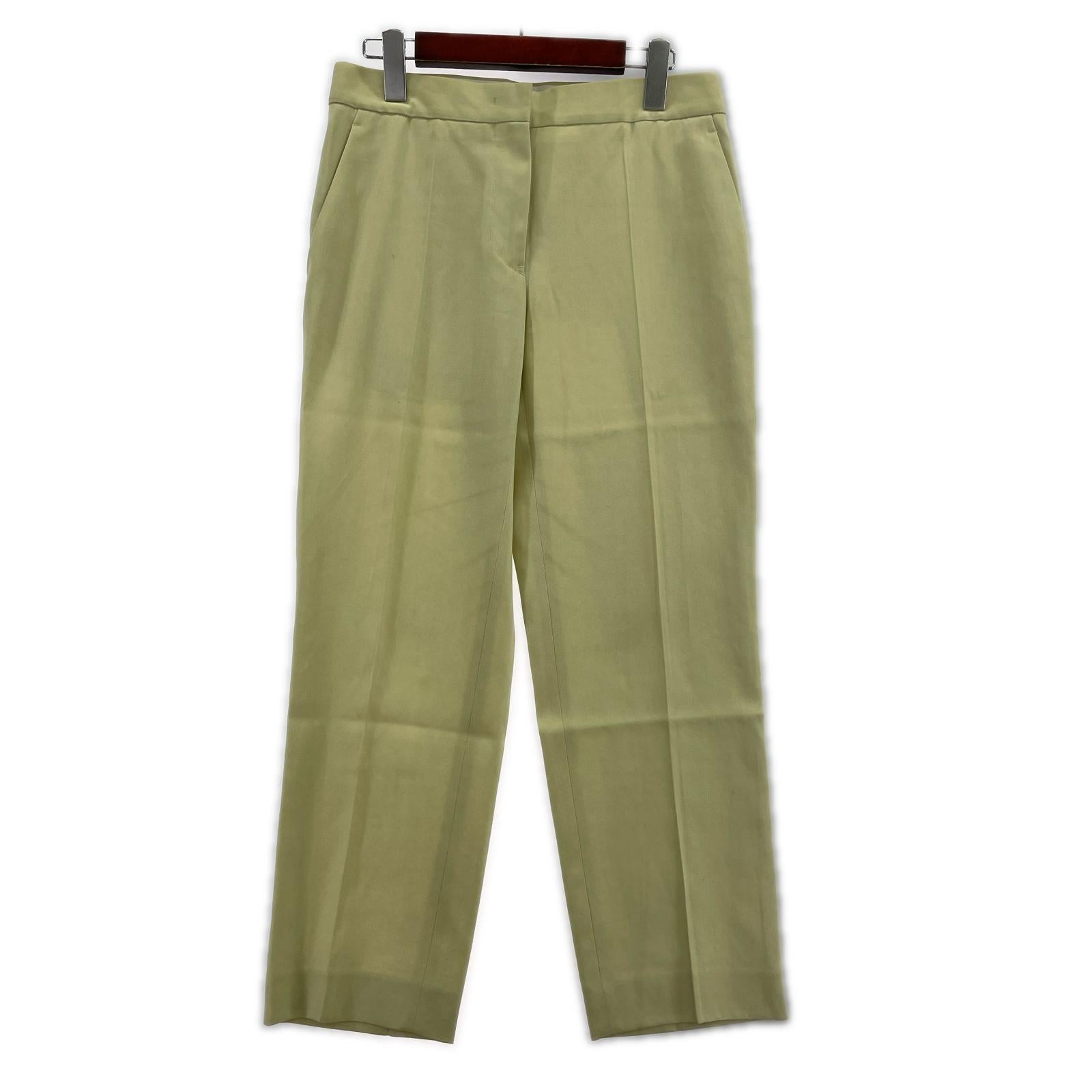 パンツ JIL SANDER ウールスラックス 32 イエロー