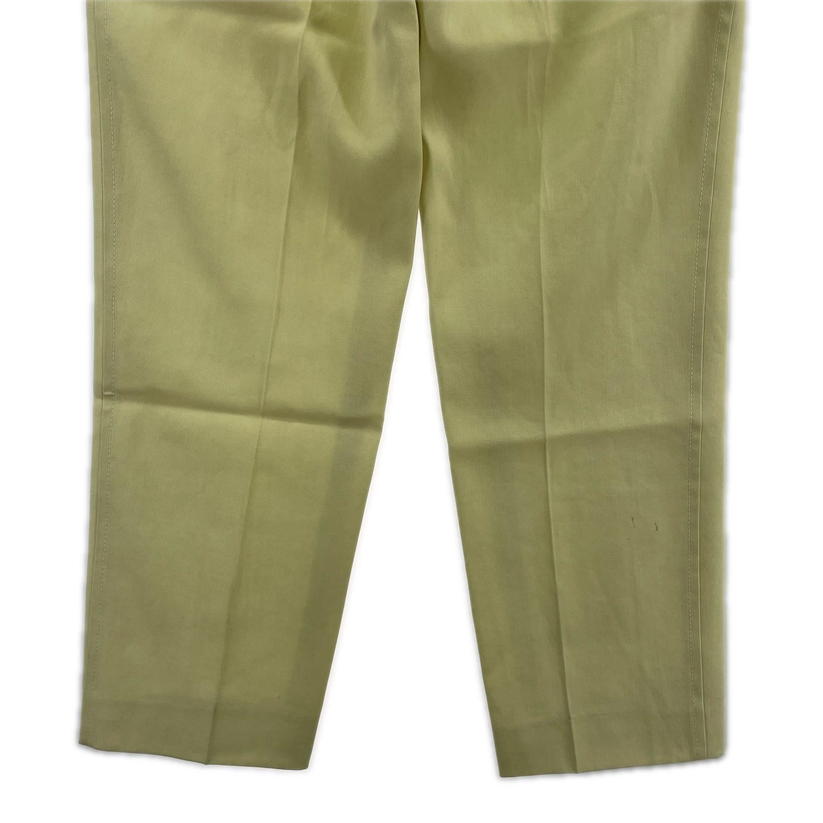パンツ JIL SANDER ウールスラックス 32 イエロー
