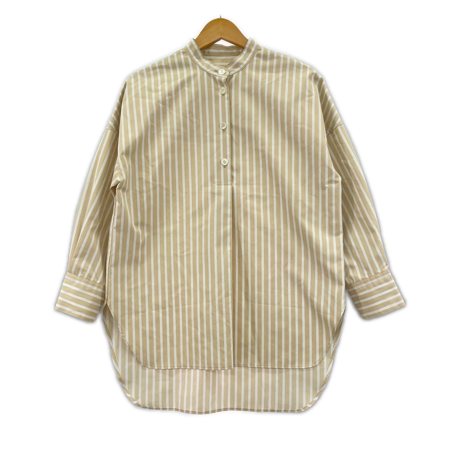 長袖シャツ ORIVAR SAT ストライプシャツ ベージュ フリー ベージュ
