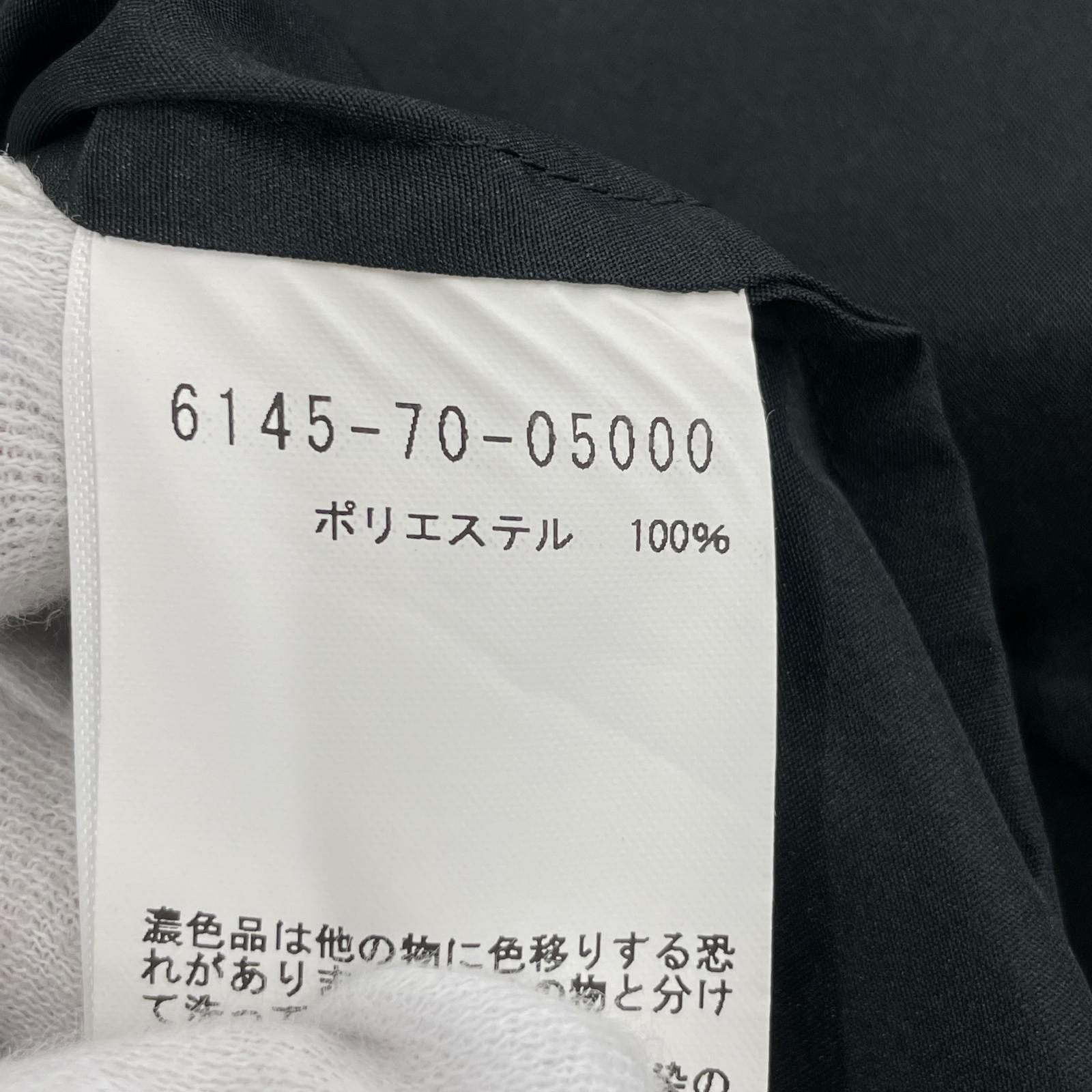 その他トップス COCUCA パフギャザースリーブシャツ 黒 6145-70-05000 ブラック