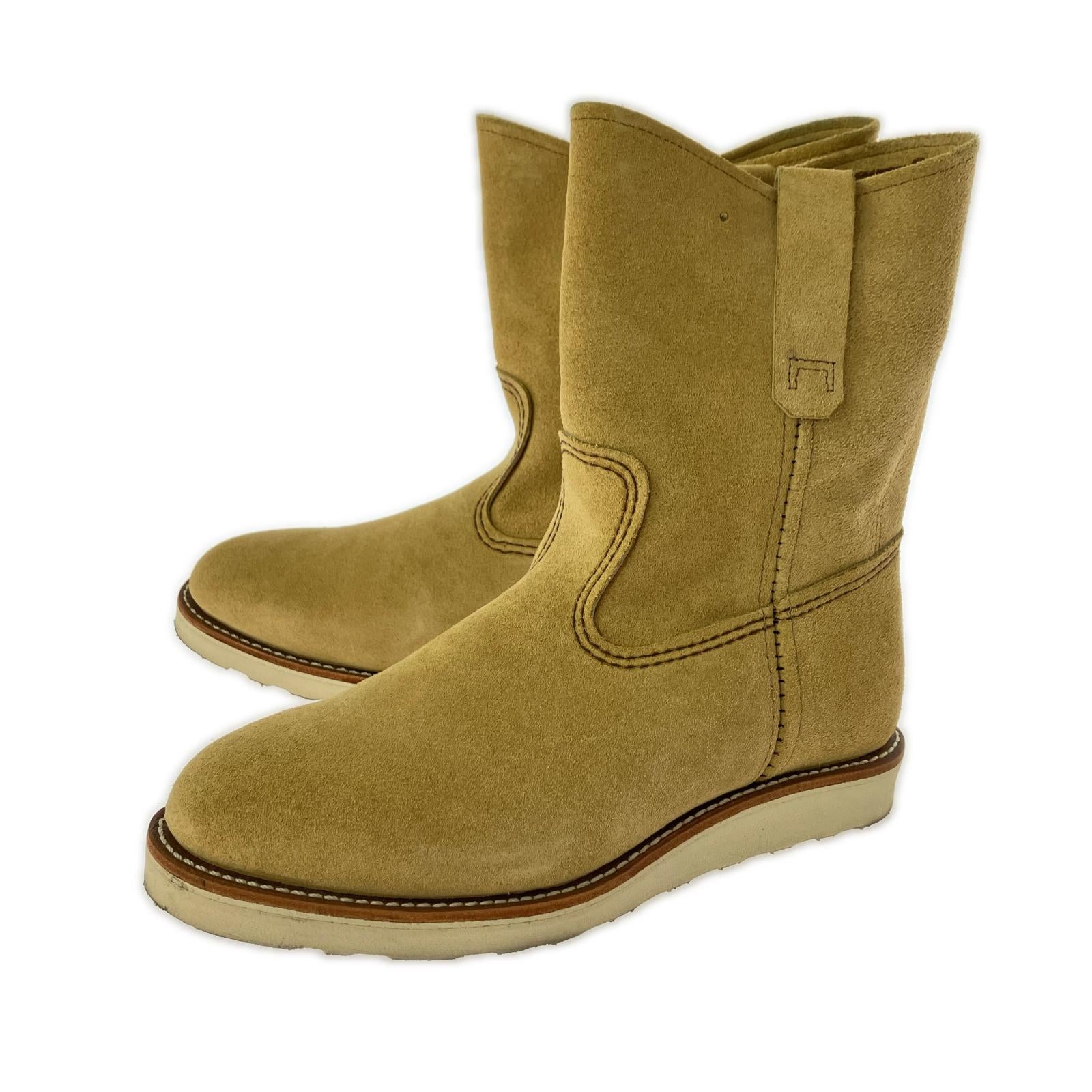 ブーツ RED WING 8168 PECOS BOOT スウェード ペコスブーツ 8 1/2 ベージュ ベージュ
