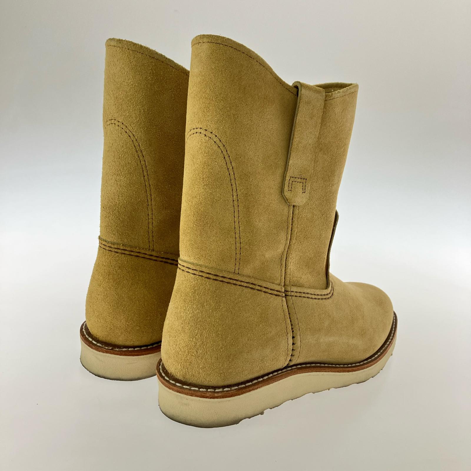 ブーツ RED WING 8168 PECOS BOOT スウェード ペコスブーツ 8 1/2 ベージュ ベージュ