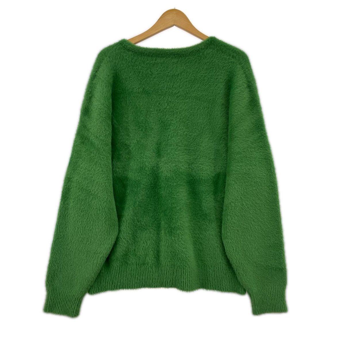 カーディガン アクリル ナイロン(L) L グリーン