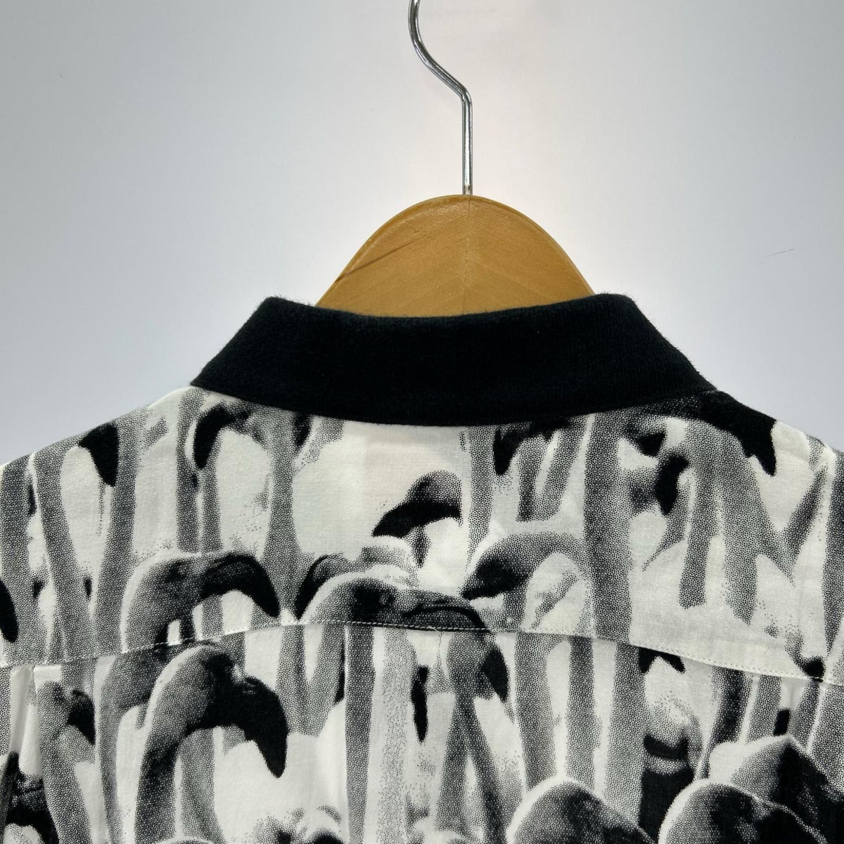 半袖シャツ 14ss flamingo 総柄シャツ(s) S ブラック