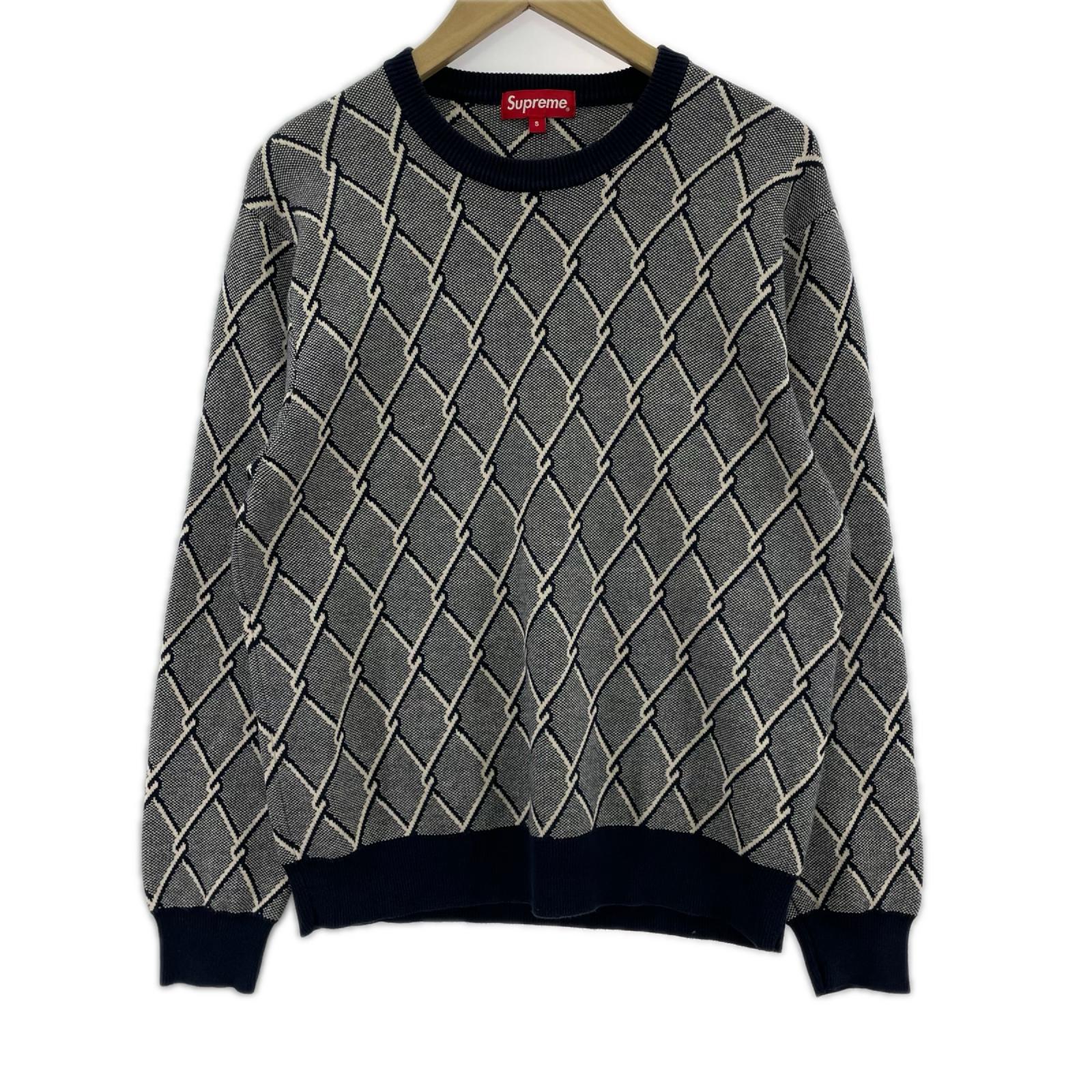 ニット 14AW Chain Link Sweater (S) S ネイビー