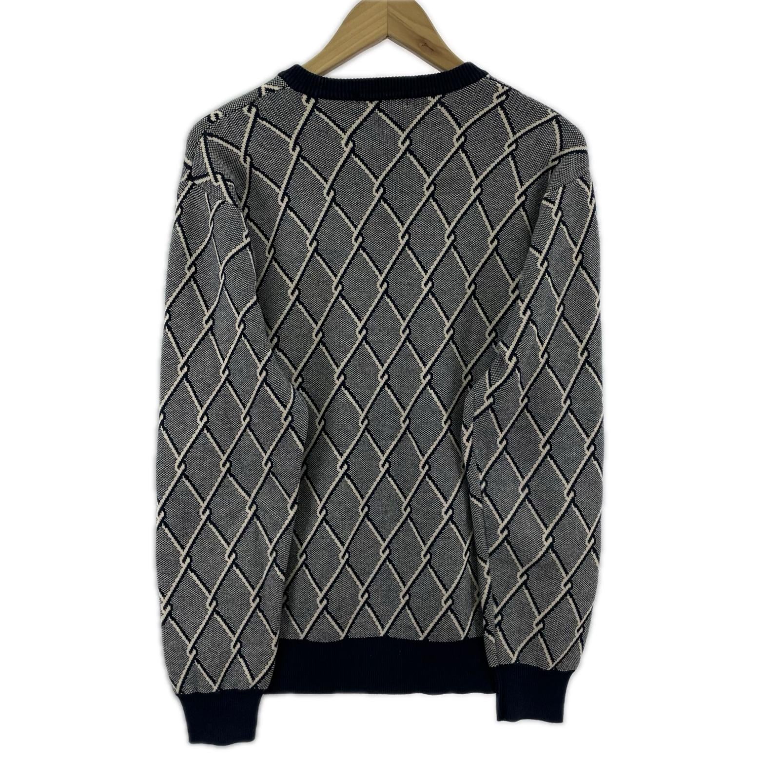 ニット 14AW Chain Link Sweater (S) S ネイビー
