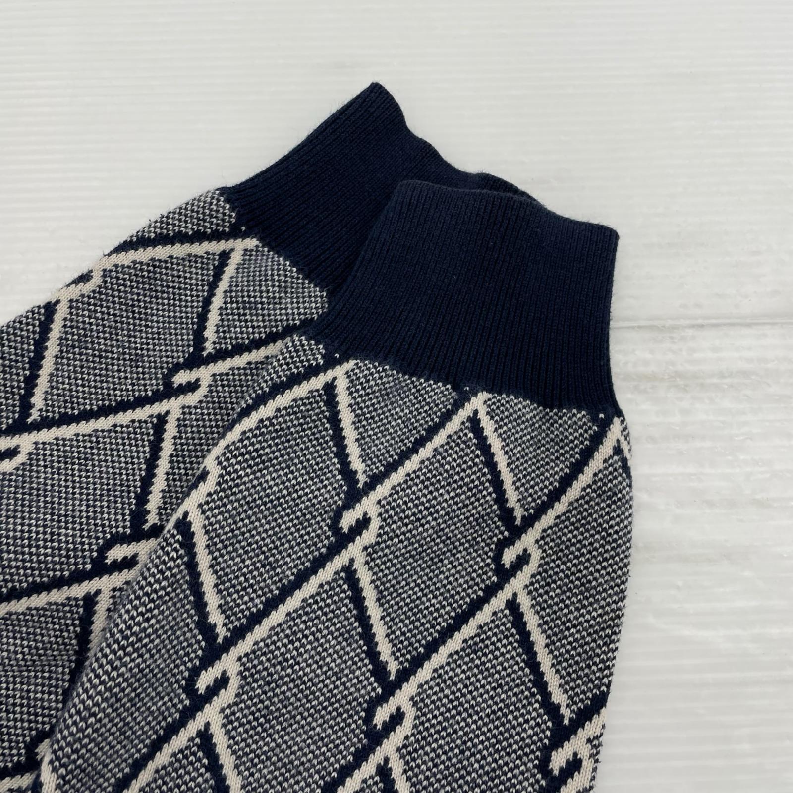 ニット 14AW Chain Link Sweater (S) S ネイビー