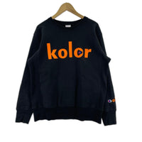 スウェット ×kolor ブラック(L) L ブラック
