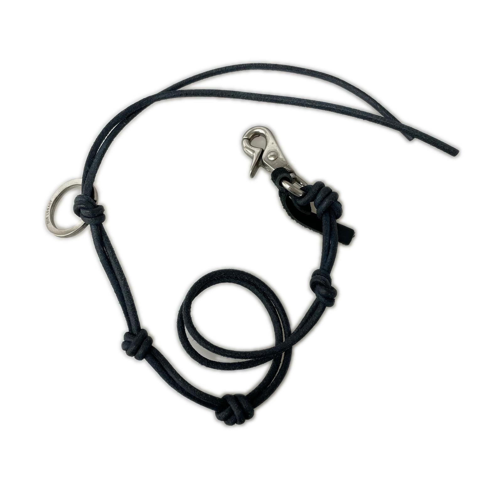 ネックレス Our Legacy LADON BLACK LEATHER ネイビー ネイビー