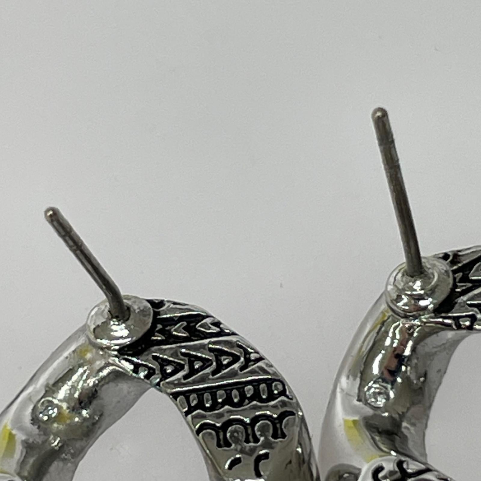 その他アクセサリー モノグラム チェーン リンクピアス シルバー