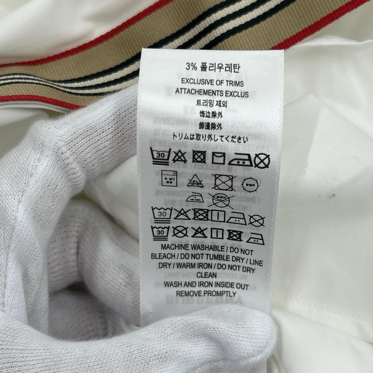 長袖シャツ Cotton-Blend Oxford Shirt WHT M M ホワイト