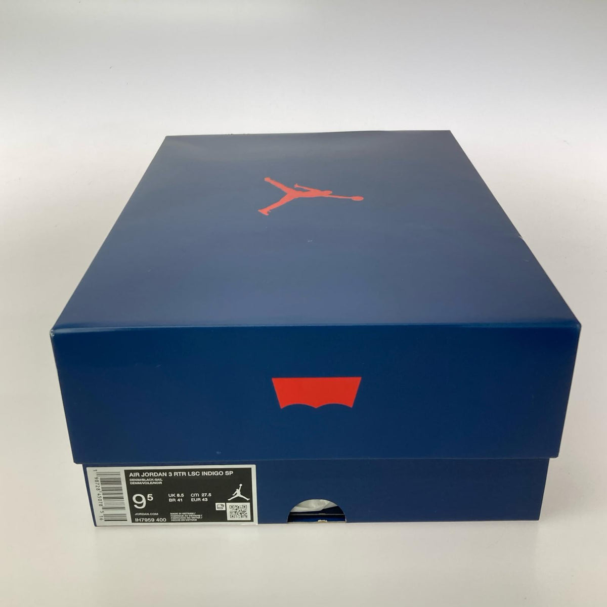 スニーカー ×Levi’s AirJordan 3 Retro SP(27.5) 27.5cm (US9 1/2 UK9 EU45) ネイビー