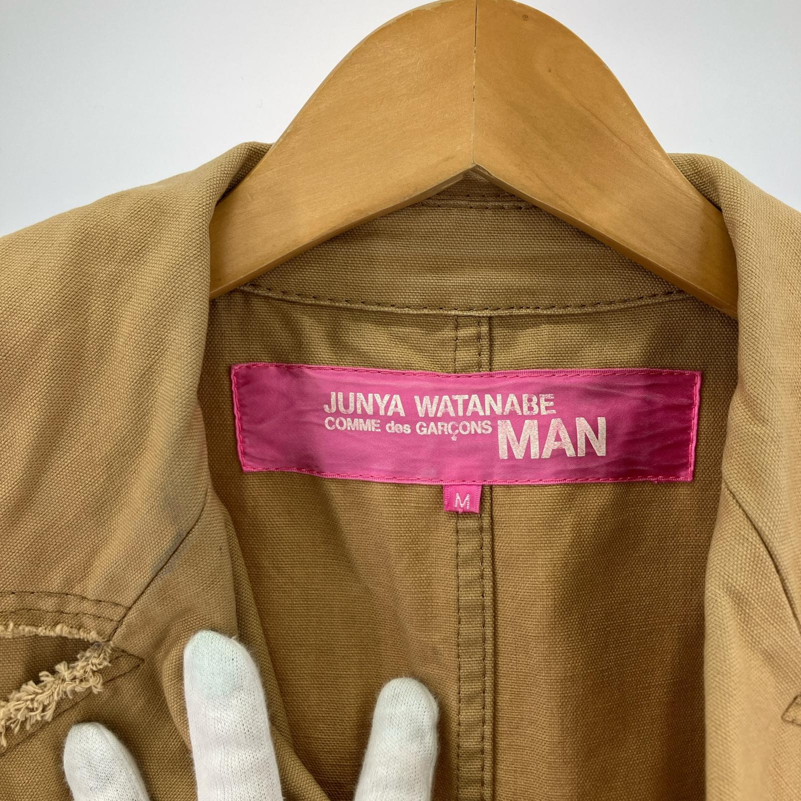 ジャケット JUNYA WATANABE COMME des GARCONS MAN 切りっぱなし ダブルコート M M ベージュ
